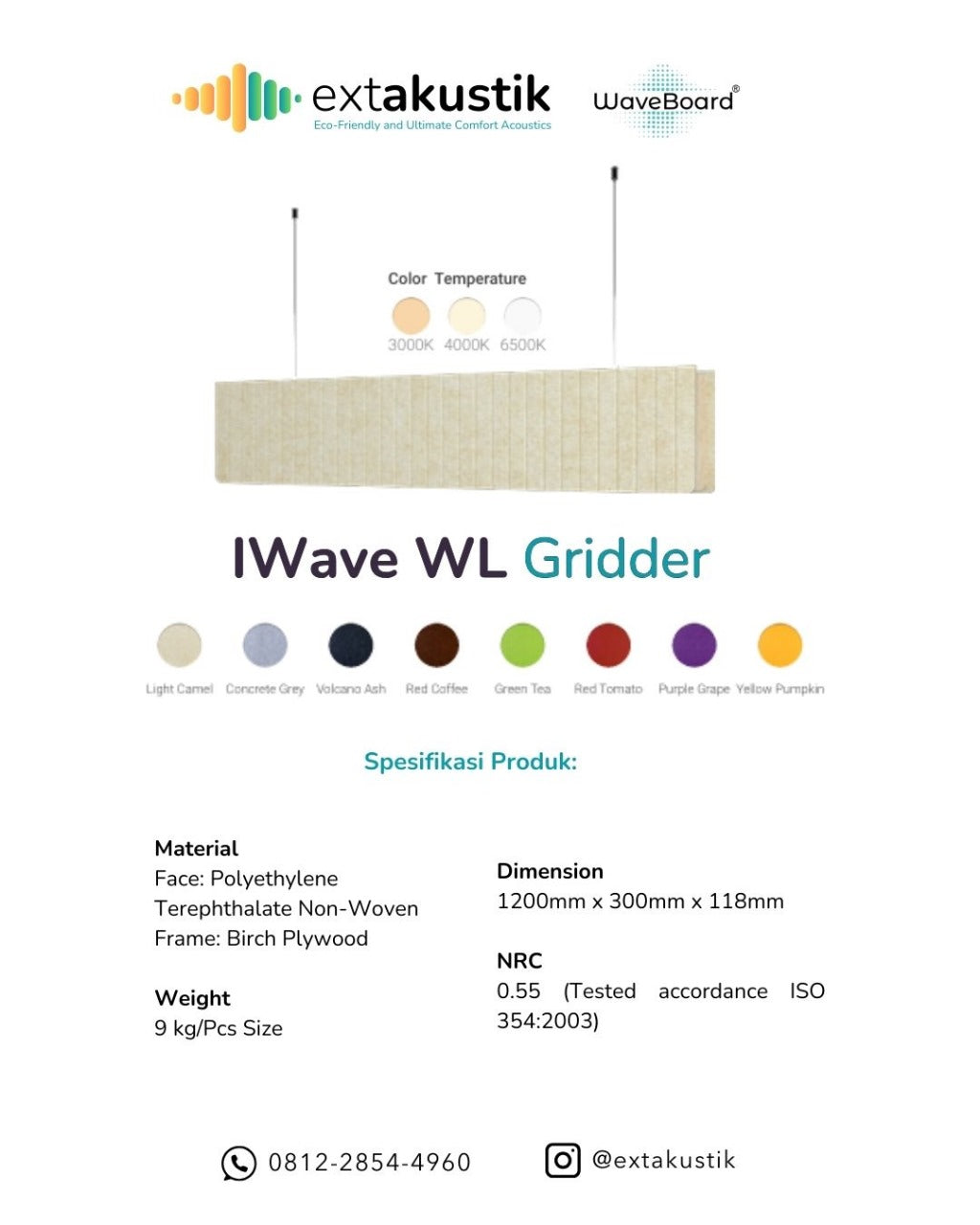 WAVEBOARD IWAVE WL GRIDDER (EXTAKUSTIK) WAVEBOARD IWAVE WL GRIDDER (EXTAKUSTIK)